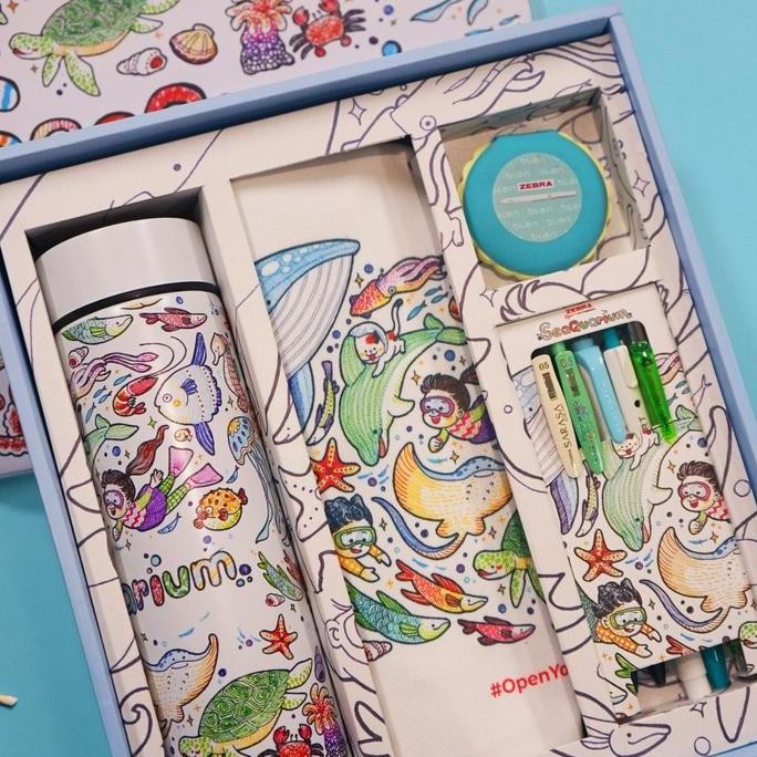 

Zebra Hampers Gift Set Pulpen Sarasa Mildliner - Seaquarium New Stok