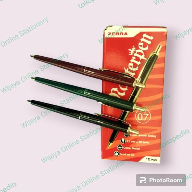 

Bolpen Zebra Masterpen 0.7 (Lusin) New Stok