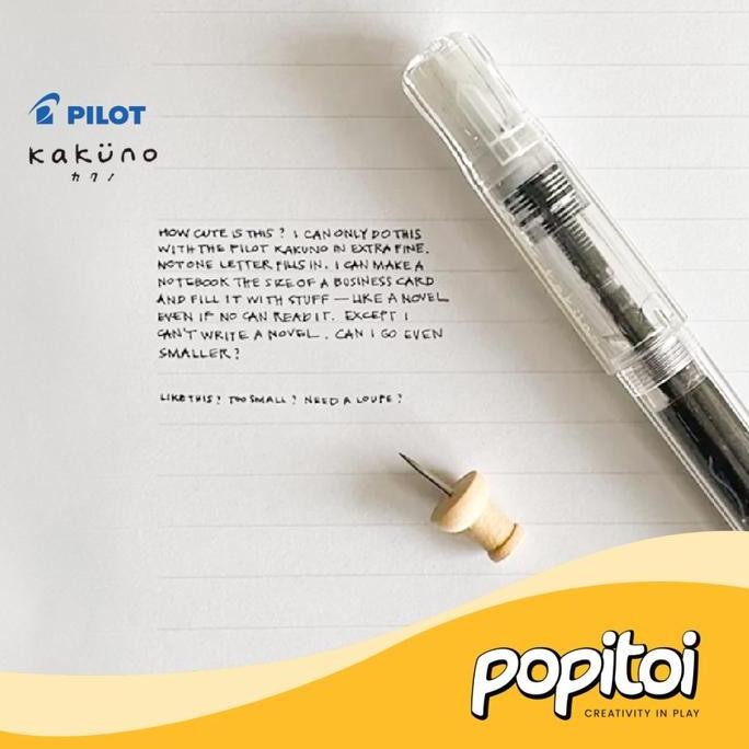 

Pilot Kakuno Fountain Pen M F Ef (Medium Extra Fine) 0.3 0.5 0.7 Mm Pulpen Pena New Stok