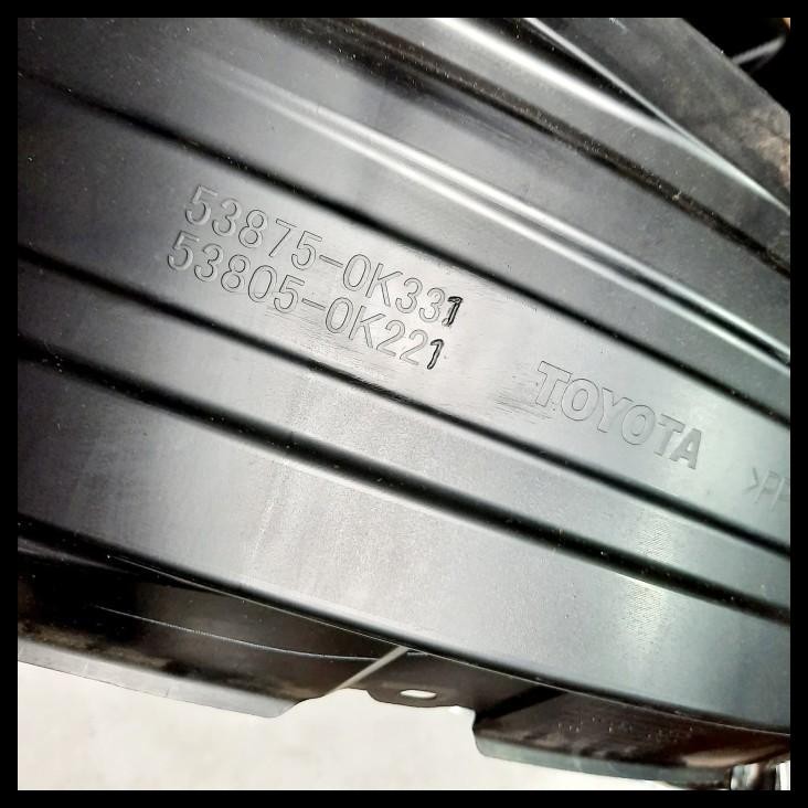 TERMURAH INNER FENDER / LINER FENDER MOBIL TOYOTA FORTUNER VRZ 