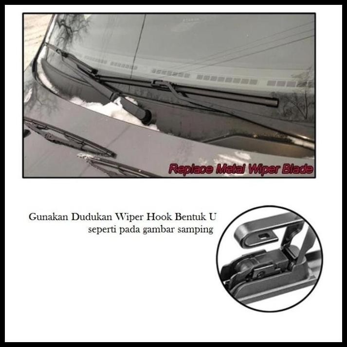 DISKON WIPER FRAMELESS KACA MOBIL SUZUKI BALENO 1995 1996 1997 1998 1999 2000 
