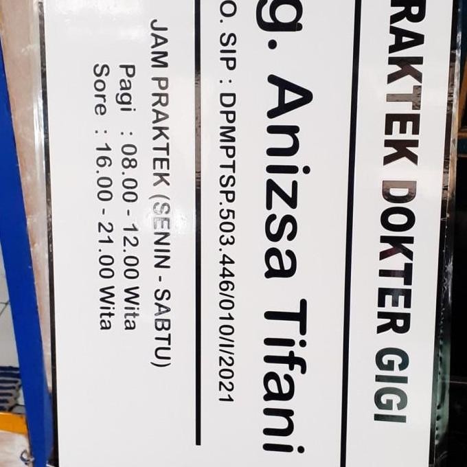 

TERLARIS - Papan Nama Dokter - Apotek - Klinik - Custom