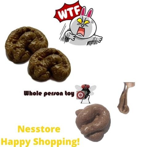 Poop Shit Rubber Toy Mainan Tai Eek Kotoran Hewan Manusia Kecil DiM