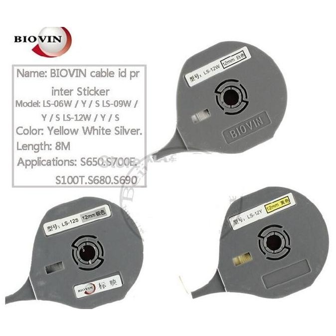 

Label Mesin Printing Marker Tube Ls-12S Silver Biovin New Stok