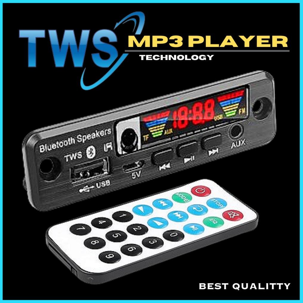 Modul MP3 Player Bluetooth USB FM Radio TWS 5 Volt DiM
