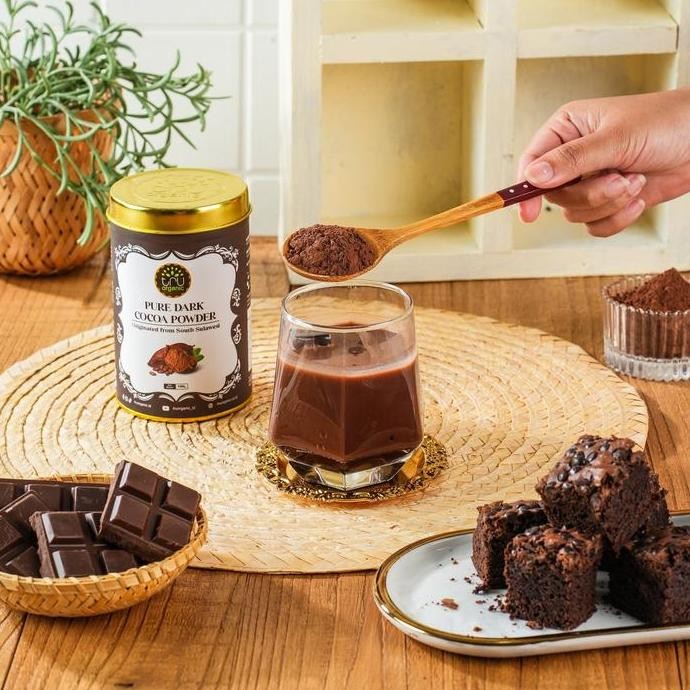 

TruOrganic Pure Dark Cocoa Powder South Sulawesi 100gr | Bubuk Cokelat Premium Chocolate Baking Tru Organic TEG