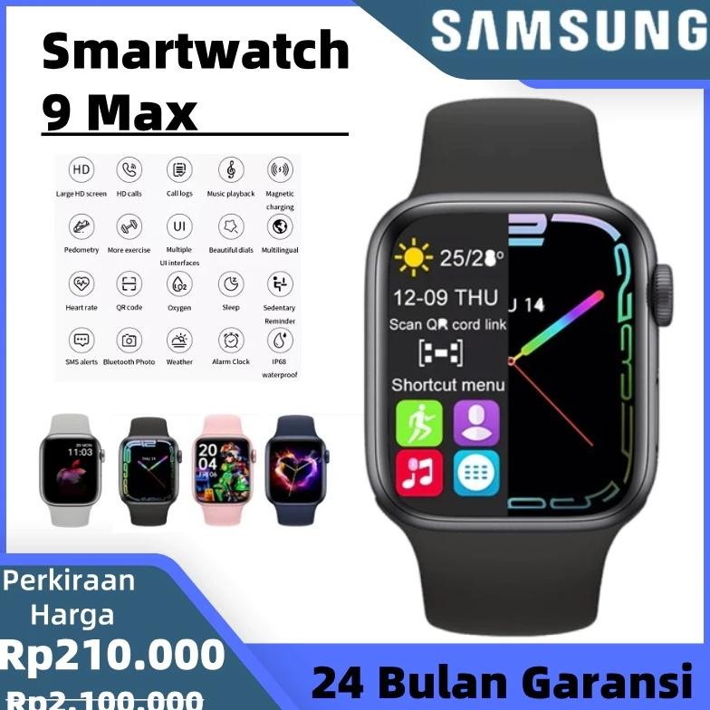 Samsung Smartwatch 9 Pro Max | SmartWatch 2025 Baru | Panggilan Bluetooth | Mode Olahraga | Jam Pint