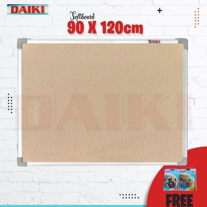 

Softboard / Cork Board Classic Daiki Gantung Uk 90X120 Cm New Stok