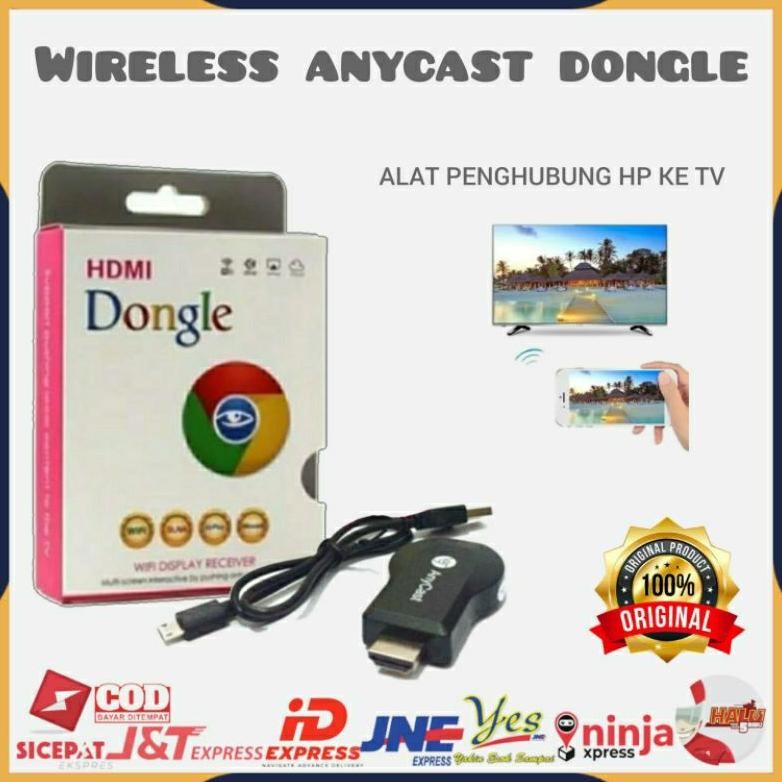 [COD] WIRELESS ANYCAST DONGLE / ALAT PENYAMBUNG HP KE TV / MIRACAST ANYCASH DONGEL WIFI / PENGHUBUNG