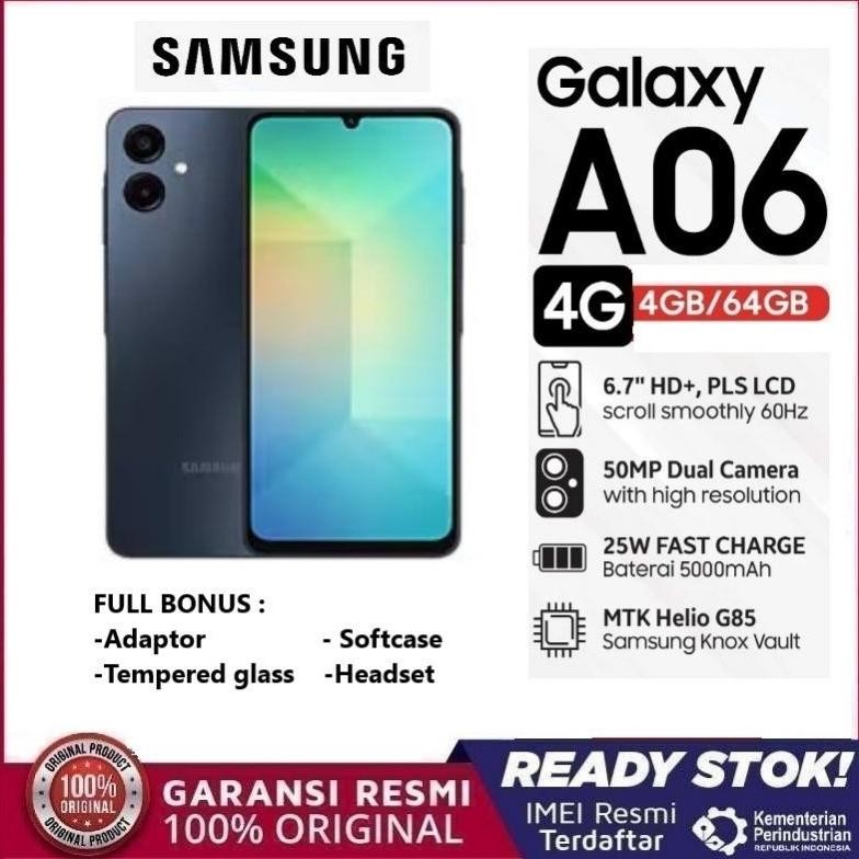 Samsung Galaxy A06, dan A05, A04s, A04 [4/64GB] 5000mAh - Baru-Segel-Garansi Resmi DiM