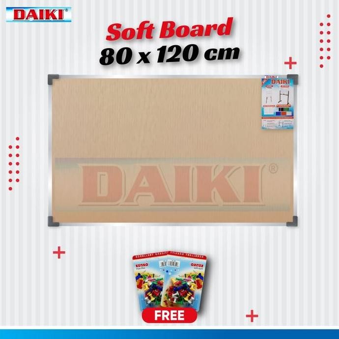 

Softboard / Cork Board Classic Daiki Gantung Uk 80X120 Cm New Stok