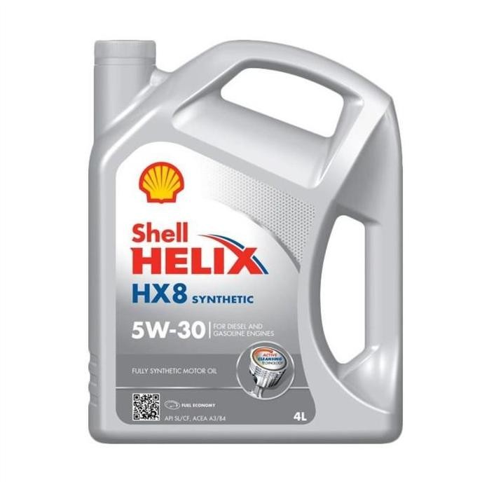 BEBAS ONGKIR - Oli mesin bensin diesel Shell Helix HX8 5W-30 SN PLUS 4 liter galon