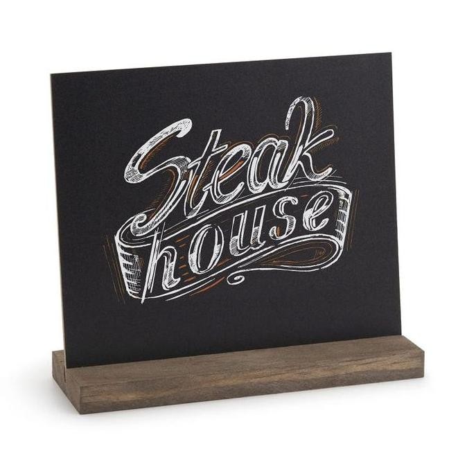 

Isi 4 Papan Tulis Kapur Mini 2 Muka Mini Chalkboard Stand New Stok