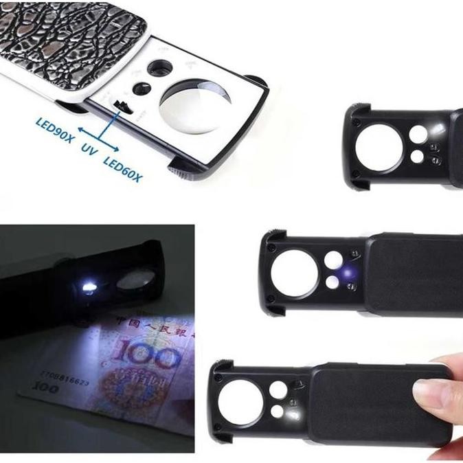 

Kaca Pembesar Lipat Foldable Magnifying Glass Portable Jewelry Repair Tool With Led New Stok