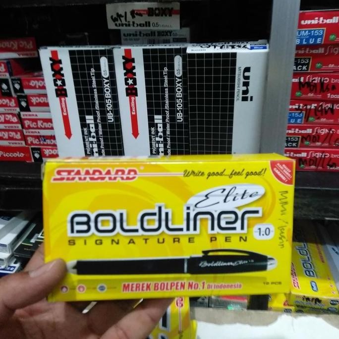 

Bolpoint Boldliner Elite 1,0 Hitam New Stok