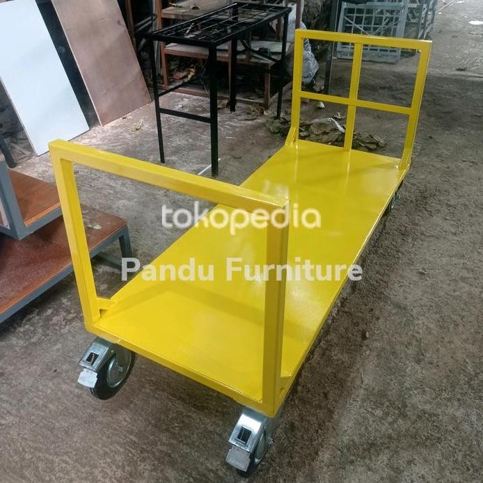 

Terlaris Troli Barang Roda 8 Inch Alas Full Plat