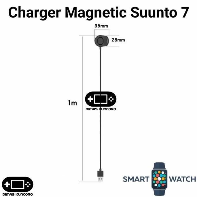 Charger Magnetic Suunto 7 Kabel Usb Magnet Original Cas Jam