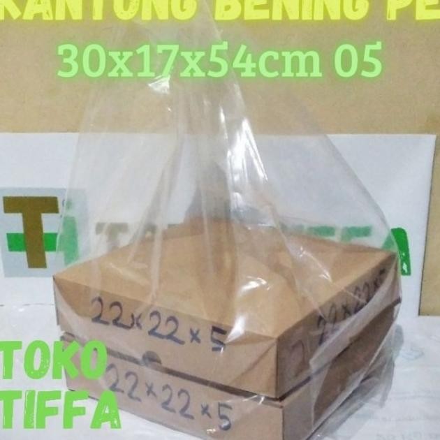 Kresek Pe Bening 30 Kantong Plastik Tebal 05 Isi 50
