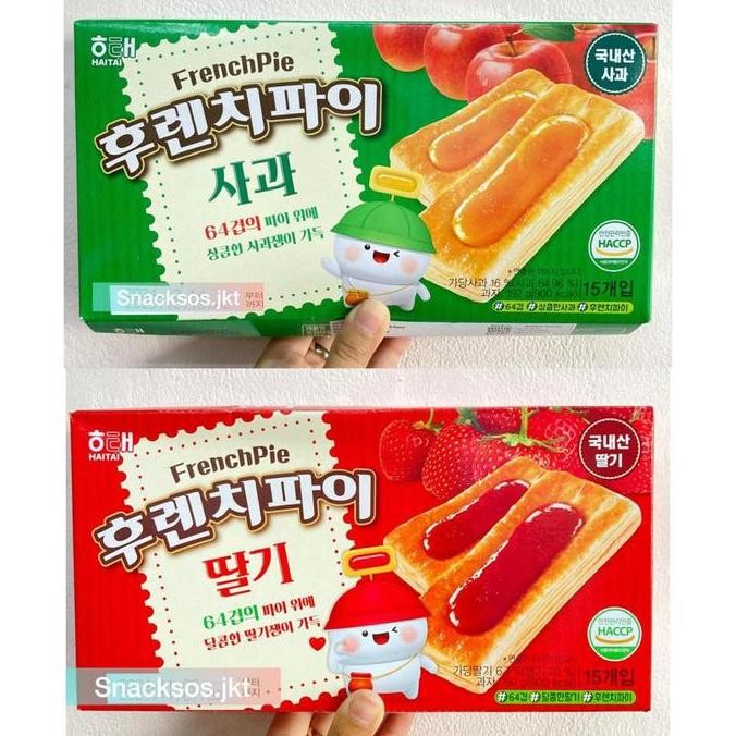 

HAITAI FRENCH PIE STRAWBERRY / HAITAI FRENCH PIE APPLE 192GR KOREA
