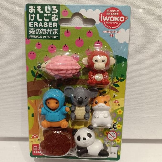 

Iwako Eraser Animal Puzzle Made In Japan Animal Zoo Ocean Safari Dino New Stok