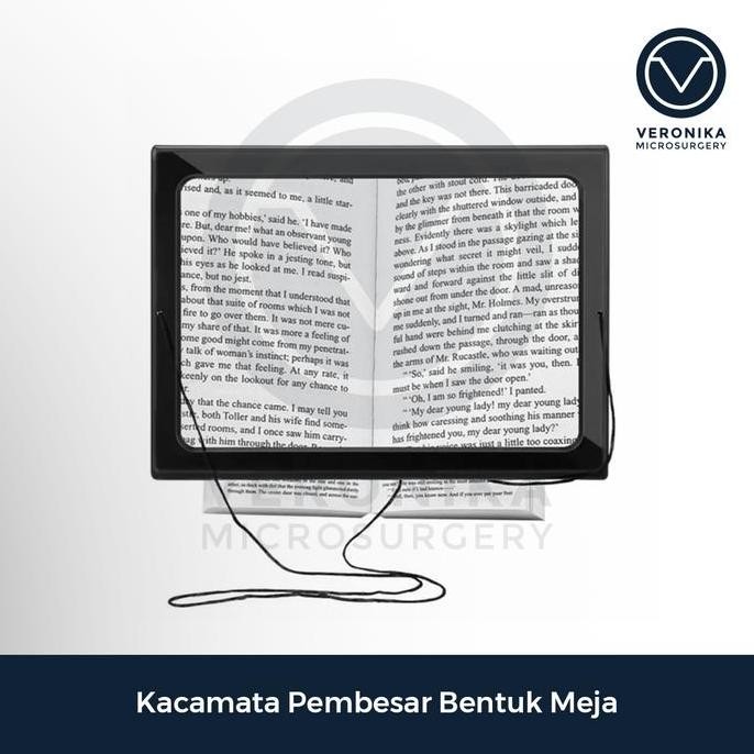 

Kaca Pembesar Meja Low Vision Dengan Lampu Led New Stok