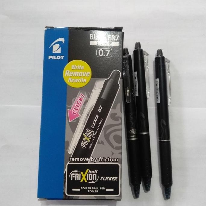

Pulpen Frixion 0,7 Hitam / Bolpoint Frixion 0,7 New Stok
