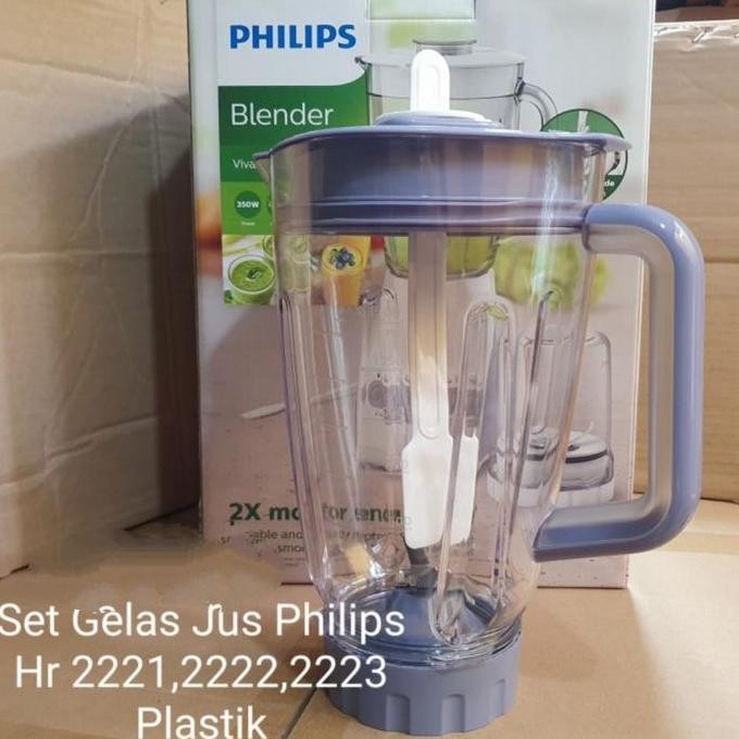 Set Jar Blender Philips HR2221 HR2222 HR2223 Murah Sparepart Asli