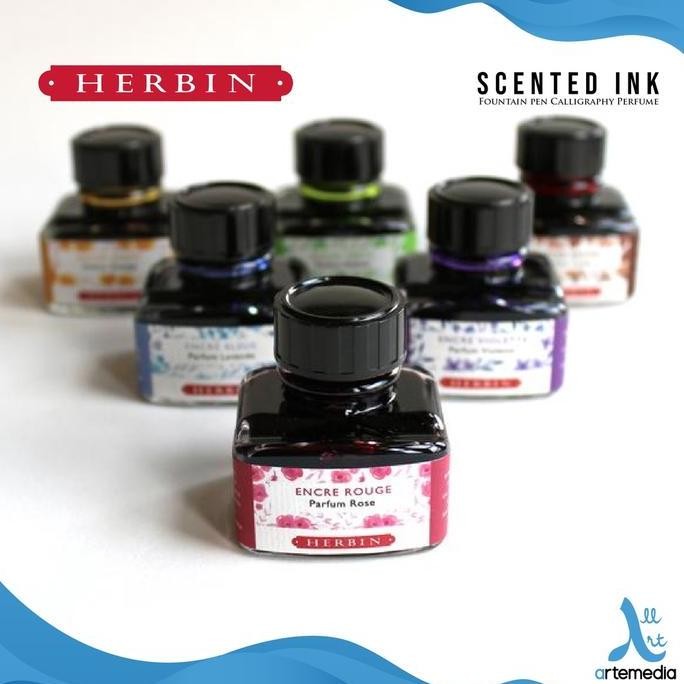 

Herbin Scented Ink Fountain Pen Calligraphy Perfume New Stok