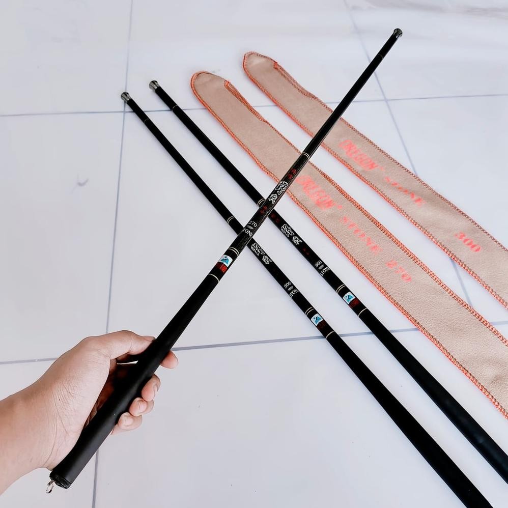 Promo Joran Pancing Tegek Carbon Oregon Stone Panjang 270 300 360 450 540 630 720 Walesan Tangkai Pa