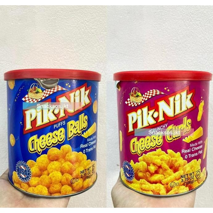 

PIK NIK PUFFS CHEESE BALLS / CHEESE CURLS - PIKNIK REAL CHEESE