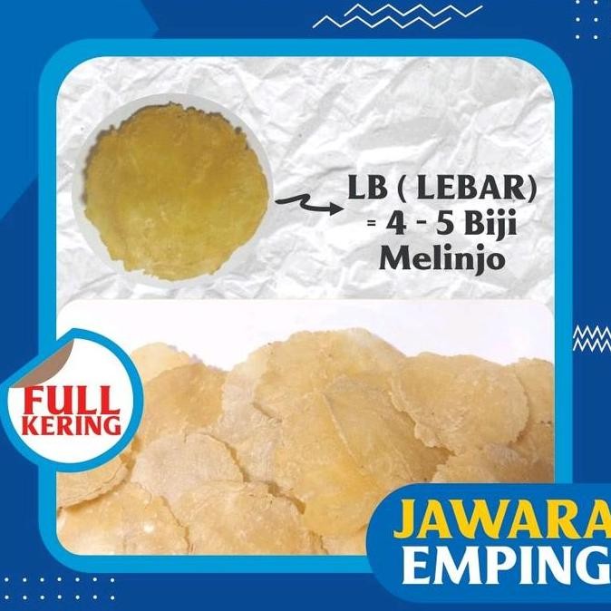 

Emping Melinjo Sp (Kecil & Tipis) Asli Limpung 500 Gram Food Snack Cemilan Keripik Goreng Makanan Camilan Kerupuk