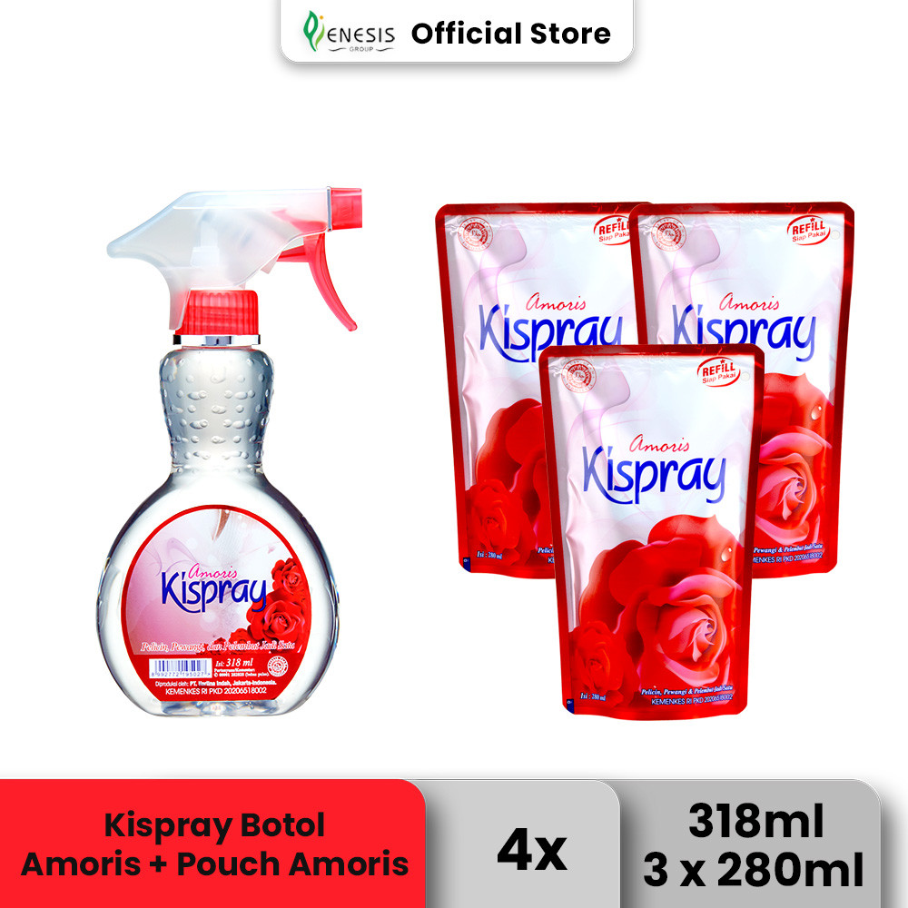 Kispray Botol Amoris + Kispray Pouch Amoris 3 Pcs
