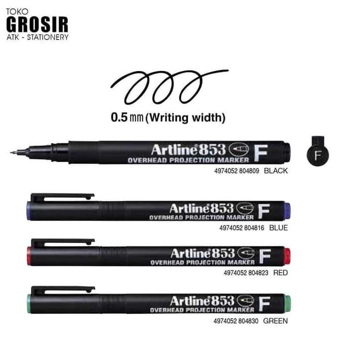 

Spidol Overhead Projector Marker Ohp Artline Ek-853 - New Stok