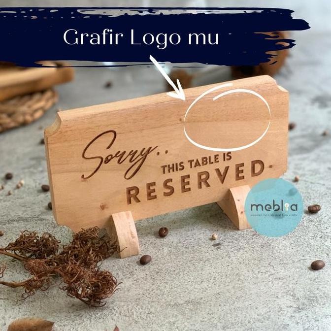 

Jiwan Wooden Reserved Board Papan Reserved Unik Dari Kayu New Stok