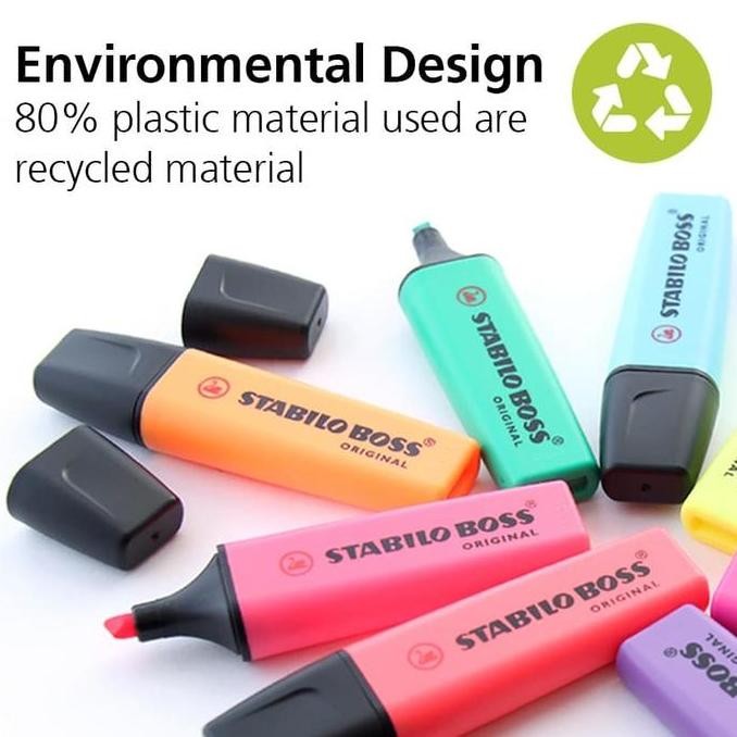 

Stabilo Set 12 - Brown Orange Shades - Boss Swing Cool Pen 68 New Stok