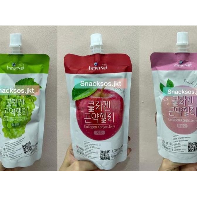 

INNERSET KONJAC JELLY APPLE / GREEN GRAPE / PEACH