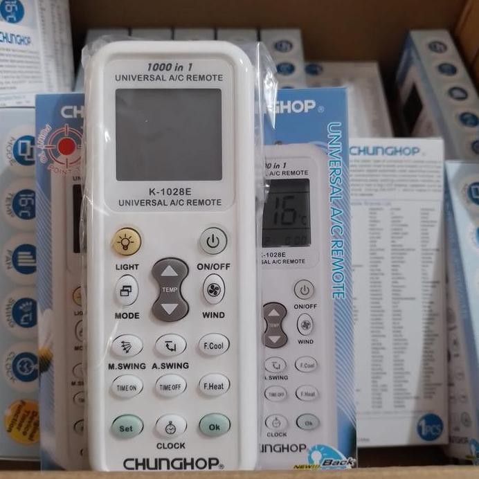 REMOTE AC MULTI CHUNGHOP UNIVERSAL K-1028E PRO murah