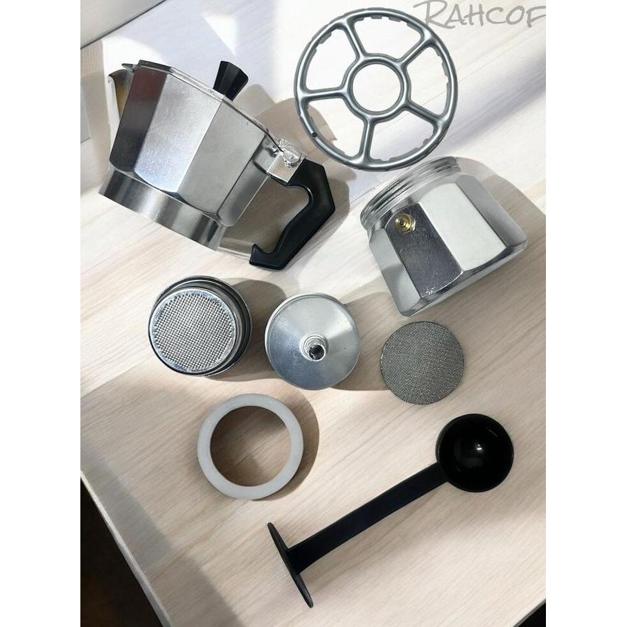 Mokapot Upgrade dimodifikasi dengan menggunakan filter mesin espresso Moka pot Modifikasi Moka pot u