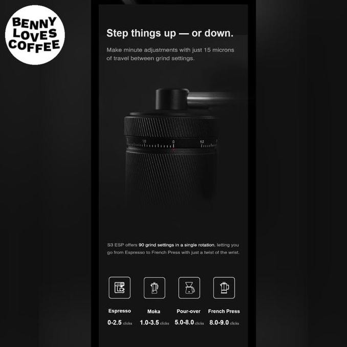 TERLARIS - Timemore S3 ESP hand grinder