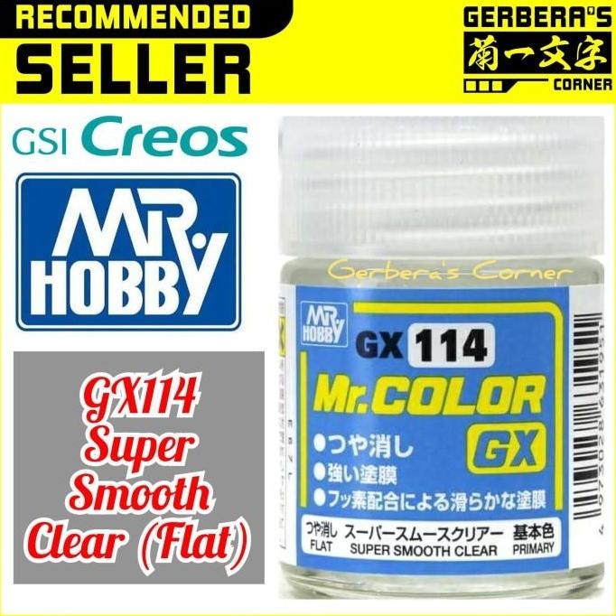 Mr Color GX114 Super Smooth Clear Flat Mr Hobby Lacquer Cat Gundam