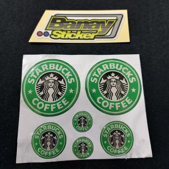 

STICKER EMBLEM STARBUCKS SET TIMBUL 3D