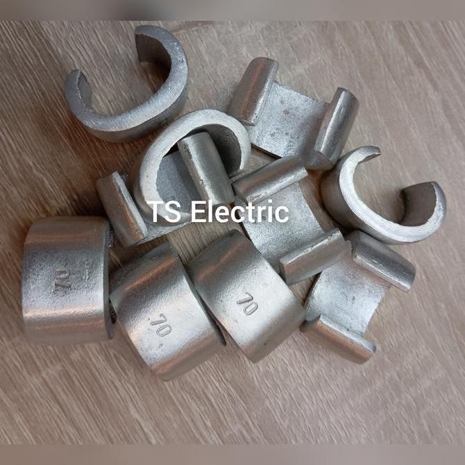 Klem C / Clamp C / Klem Kabel BC 70mm Bahan Alumunium murah