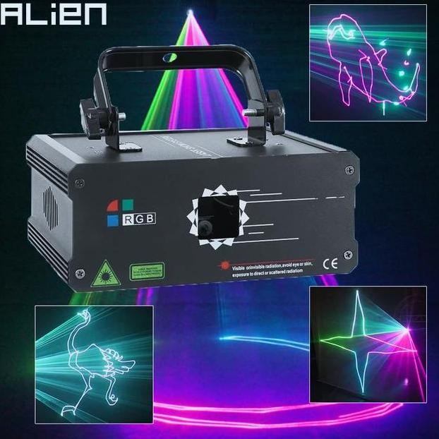Laser show animasi RGB Animation laser 500mW DMX512,remote,android murah