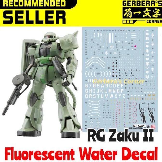 Fluorescent Water Decal RG Zaku II Evo Studio
