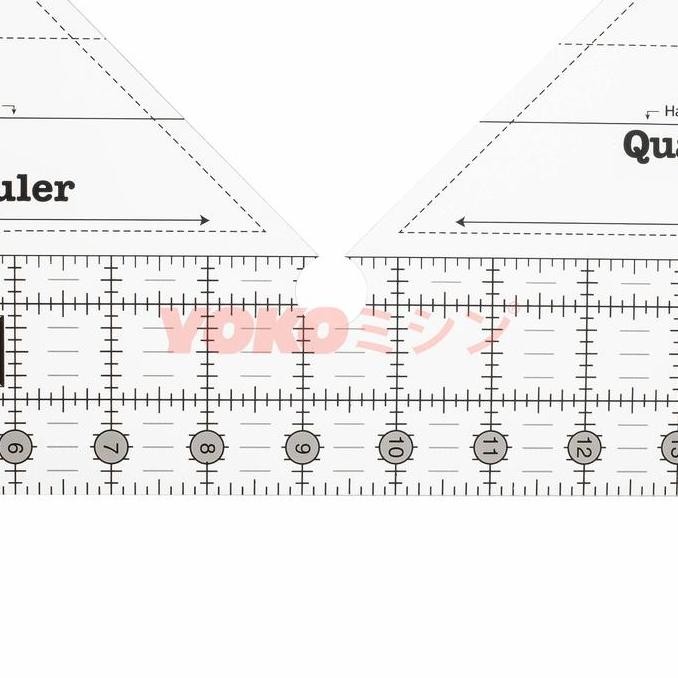 

Penggaris Jahit Pola Patchwork - 90 Degree Double-Strip Ruler (Msw-02) New Stok