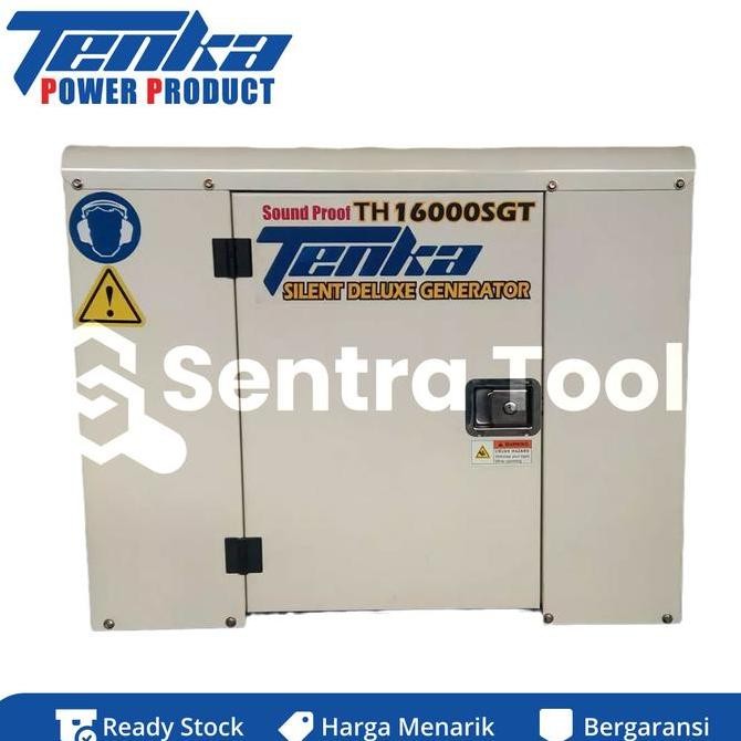 ready  Genset Silent Bensin Tenka TH 16000 SGT Output Max 13.8 kVA 3 Phase Engine Mesin