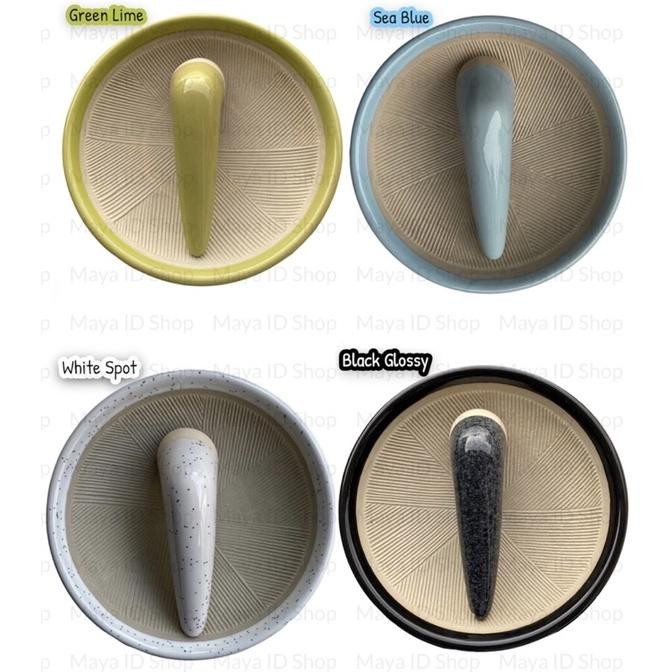 Murah Set Cobek Keramik Estetik Cobek Viral / Uleg Keramik / Cobek Nordic / Cobek Estetik / Set Cobe