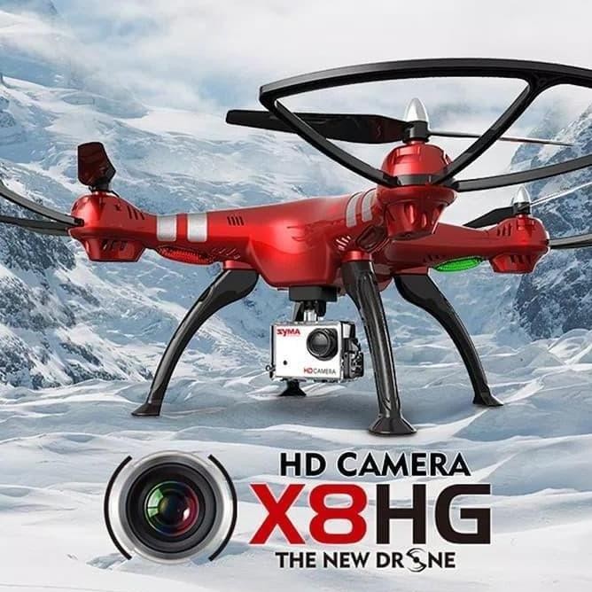 ready Drone tercanggih quadcopter Syma X8HG 8MP angkat Camera kamera Gopro