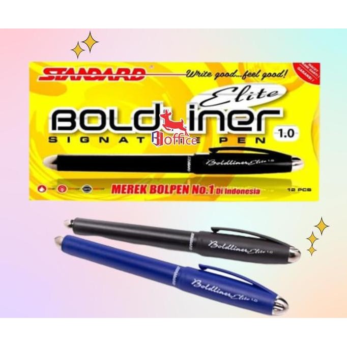 

Pulpen Boldliner Elite 1.0 / Ballpoint Elite Signature 12 Pcs (Pack) New Stok