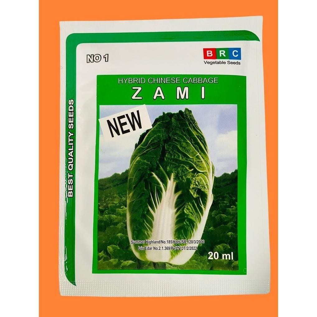 Benih Sawi Putih Tahan Akar Gada New Zami Isi 20Ml Dari Best Quality Seeds - Benih Unggul Siap Tanam